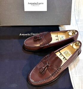 Antonio Garcia アントニオ・ガルシア × JOURNAL STANDARD ジャーナルスタンダード◆25.5cm US8◆タッセルローファー 革靴 メンズ ワイン