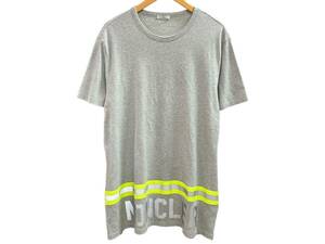 MONCLER (モンクレール) リフレクターロゴ 半袖 Tシャツ F10918C73920 XXL グレー メンズ/045