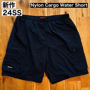 【美品】24SS Supreme Nylon Cargo Water Short Black シュプリーム ナイロン カーゴ ウォーター ショーツ ブラック 黒