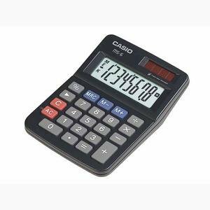 【中古】 CASIO カシオ 卓上 8桁 MS-6-BKN