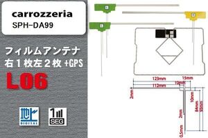 地デジ カロッツェリア carrozzeria 用 フィルムアンテナ SPH-DA99 対応 ワンセグ フルセグ 高感度 受信 高感度 受信