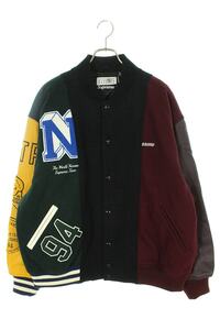 シュプリーム ブルゾン エムエムシックス 24SS Split Varsity Jacket サイズ:XL スプリットバーシティブルゾン 中古 HJ12