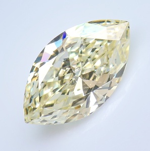 【１００円～】VS2！0.536ｃｔ 天然ダイヤ VERY LIGHT YELLOW（ナチュラルカラー）MQ