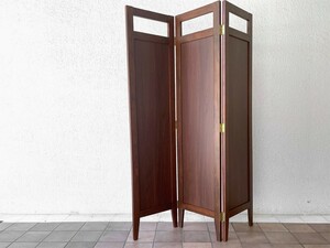 ◇ モダンデザイン Modern Design 木製パーテーション 3連 間仕切り 幅40-80-120×高さ160cm