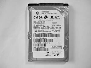 【使用時間-5095時間】 Hitachi HDD 500GB 　2.5インチ 内蔵HDD 　正常/現状品