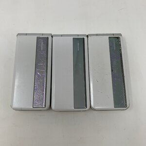 ◆動作品＆ジャンク 3台セット◆Panasonic/ドコモケータイ P-07B/docomo FOMA 3G端末/ホワイト/32914