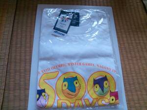 1998 長野オリンピック スノーレッツ nagano 長野五輪 冬季オリンピック 500日前 記念ｔシャツ ミズノ製