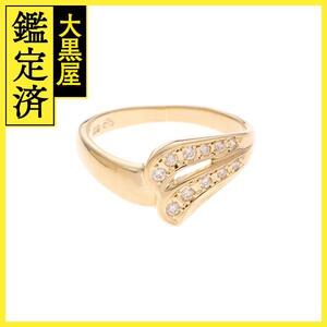 JEWELRY　ジュエリー　リング　指輪　K18　ダイヤモンド　約3.2g　8.5号【207】2147100524994