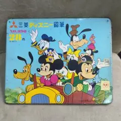 レトロ色鉛筆　カンケース　ディズニー