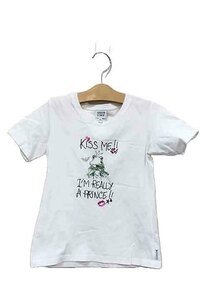 【中古】ARMANI JUNIOR アルマーニジュニア　子供服 女の子 Tシャツ 半袖　サイズ10A カエル 蛙