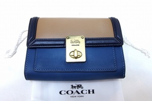 COACH コーチ ホースアンドキャリッジ 二つ折り財布 1093 ネイビー