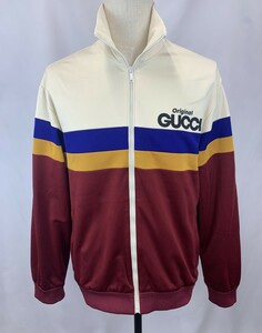 ◆極美品◆GUCCI グッチ ジップアップトラックジャケット M ブルー ジャージ トップス 正規品 20