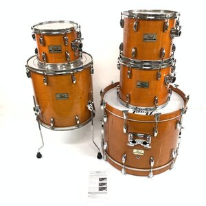 [関東のみ発送可]PEARL PRESTIGE SERIES パール ドラムセット [バスドラ:22in フロアタム:16in タムタム:10,12,13in] 取説付★現状品【TB】