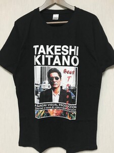 HANABI 半袖 Tシャツ ムービー ビートたけし 映画 takeshi 邦画 kitano black ブラック 送料無料 黒色 花火 