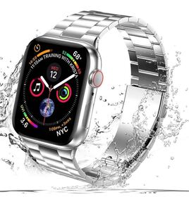 Apple Watch アップルウォッチ バンド ステンレススチール 高品質 Series 2345678SE対応 金属交換バンド替えベルト42/44/45/49mm シルバー