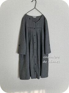 ＊chambre de nimes＊ニーム＊タック入り ワンピース＊(L5)