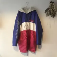 90s☆美品☆好配色☆adidas☆アディダス☆ベンチコート☆デサント社