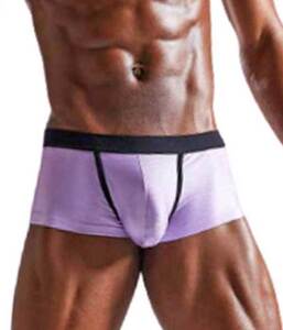 【UNDERWEAR】セクシーショートボクサー (Msize/purple)D85