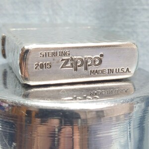 1111円～ ZIPPO STIRLING 美品 スターリング シルバー 純銀 ハンマートーン加工 ジッポー オイルライター USA 