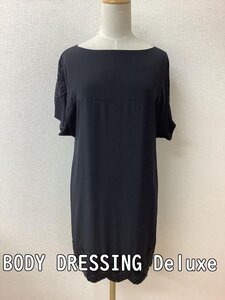 ボディ ドレッシングデラックス (BODY DRESSING Deluxe) ビーズ刺繍のワンピース 黒 サイズ36