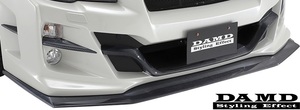 【M’s】WRX S4/STI (2014.8-) DAMD フロントアンダースポイラー／／ FRP 未塗装 ダムド エアロ VAG VAB スバル フロントリップスポイラー