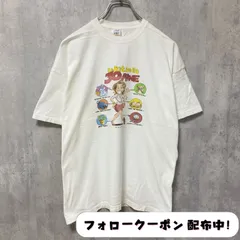 古着 used　半袖プリントTシャツ　エロT　白　ホワイト　レトロ　デザイン　個性的　クルーネック　春夏服