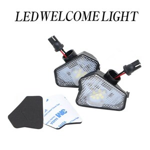 Б キャンセラー内蔵 ドアミラー LEDウェルカムランプ ユニット 【Bクラス W246】 高輝度9SMD T10ソケット Eマーク取得品