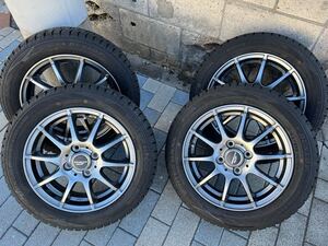 スタッドレス DUNLOP 155/65R14 2023製　シュナイダー　バリ山