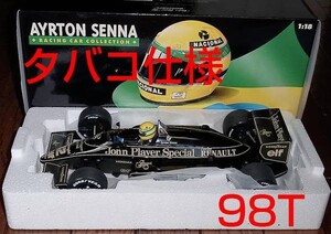 送料込み タバコ仕様 1/18 ロータス ルノー 98T ターボ セナ 1986 RENAULT セナコレ LOTUS RENAULT