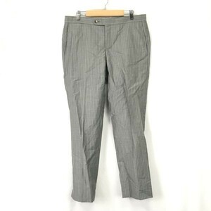 Made in Japan/三陽商会★BURBERRY/バーバリー★ストライプ柄/スラックスパンツ【Mens size -M/股下73cm/グレー系】Pants/Trousers◆BH123