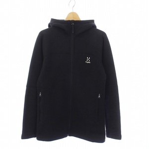 ホグロフス HAGLOFS SWOOK HOOD ジップアップパーカー 長袖 裏ボア XS 黒 ブラック /KH メンズ