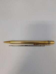 1円～ Cartier カルティエ ボールペン ゴールド ツイスト式 インク正常 替え芯付き