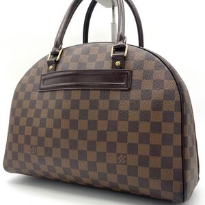 1円 ルイヴィトン LOUIS VUITTON ノリータ N41455 ハンドバッグ ボストンバッグ ダミエ PVC レザー ブラウン 茶色 旅行鞄