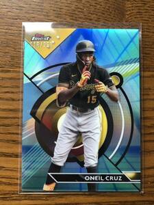 2023 Topps Finest Aqua Refractor Oneil Cruz #9 /250 Pittsburgh Pirates