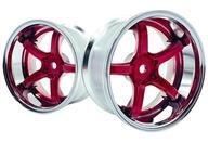 新品ラジコン WORK EMOTION T5R 2P WHEEL CONCAVE off 6 Candy Red 2本入