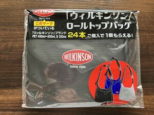 送料無料■■WILKINSON(ウィルキンソン) ロールトップバッグ黒／アサヒ飲料■■