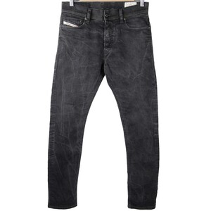 ■DIESEL ディーゼル TEPPHAR SLIM CARROT 0886Z / メンズ / ブラック ウォッシュ加工 ストレッチ スリムキャロット デニムパンツ W27 L30