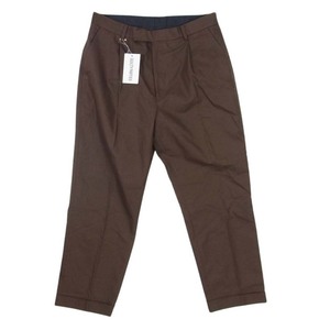 WACKO MARIA ワコマリア 22SS 22SS-WMP-TR313 PLEATED TROUSERS プリーツトラウザーズ ワークパンツ ブラウン系 XXL【中古】