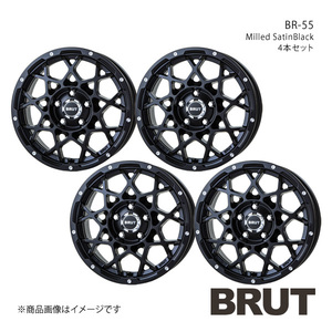 BRUT ブルート BR-55 デリカD：5 CV#W アルミホイール4本セット【16×6.5J 5-114.3 +35 ミルドサティンブラック】TRISTAR トライスター