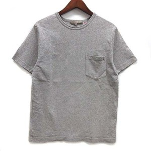 ユナイテッドアローズ A DAY IN THE LIFE UNITED ARROWS USAコットン クルーネック ポケット Tシャツ カットソー 半袖 無地 グレー S