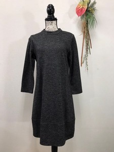 3334　【　Theory luxe　】　長袖ワンピース　　サイズ：40　色：グレー柄入り