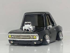 HotWHeeLs `70 DOOGE CHARGER 改 アルミ 深リム ローダウン 改造 デフォルメ ダッジ チャージャー ミラー カスタム ホットウィール