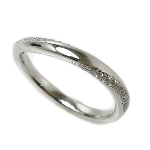 4℃ ヨンドシー Pt950プラチナ リング・指輪 ダイヤモンド 7号 2.9g レディース 中古 美品