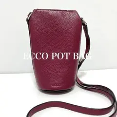 【美品】ECCO POT BAG エコー ポットバッグ バーガンディー ボルドー