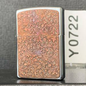 美商品 ZIPPO ペイズリー柄 唐草模様 ベネチアン 2007年製 ジッポー オイルライター Y0722