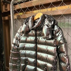 美品 MONCLER モンクレール BADY GIUBOTTO バディ ダウンジャケット レディース サイズ:1 シルバー digjunkmarket