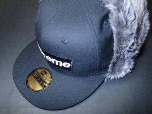 新品未使用　XLサイズ　BLACK　SUPREME EAR FLAP ERA CAP　帽子　エラ　ファー付き