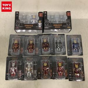 1円〜 メディコム・トイ Happyくじ BE＠RBRICK MARVEL Infinity SAGA IRON MANペアボックス賞B 他