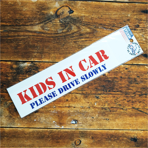 Kids in Car Sticker WHステンシル Kids アメリカン