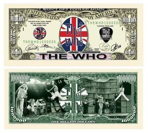 ☆　100万ドル札 ザフー　The Who　レプリカ ドル紙幣　おもちゃ　イギリス　ロックバンド☆
